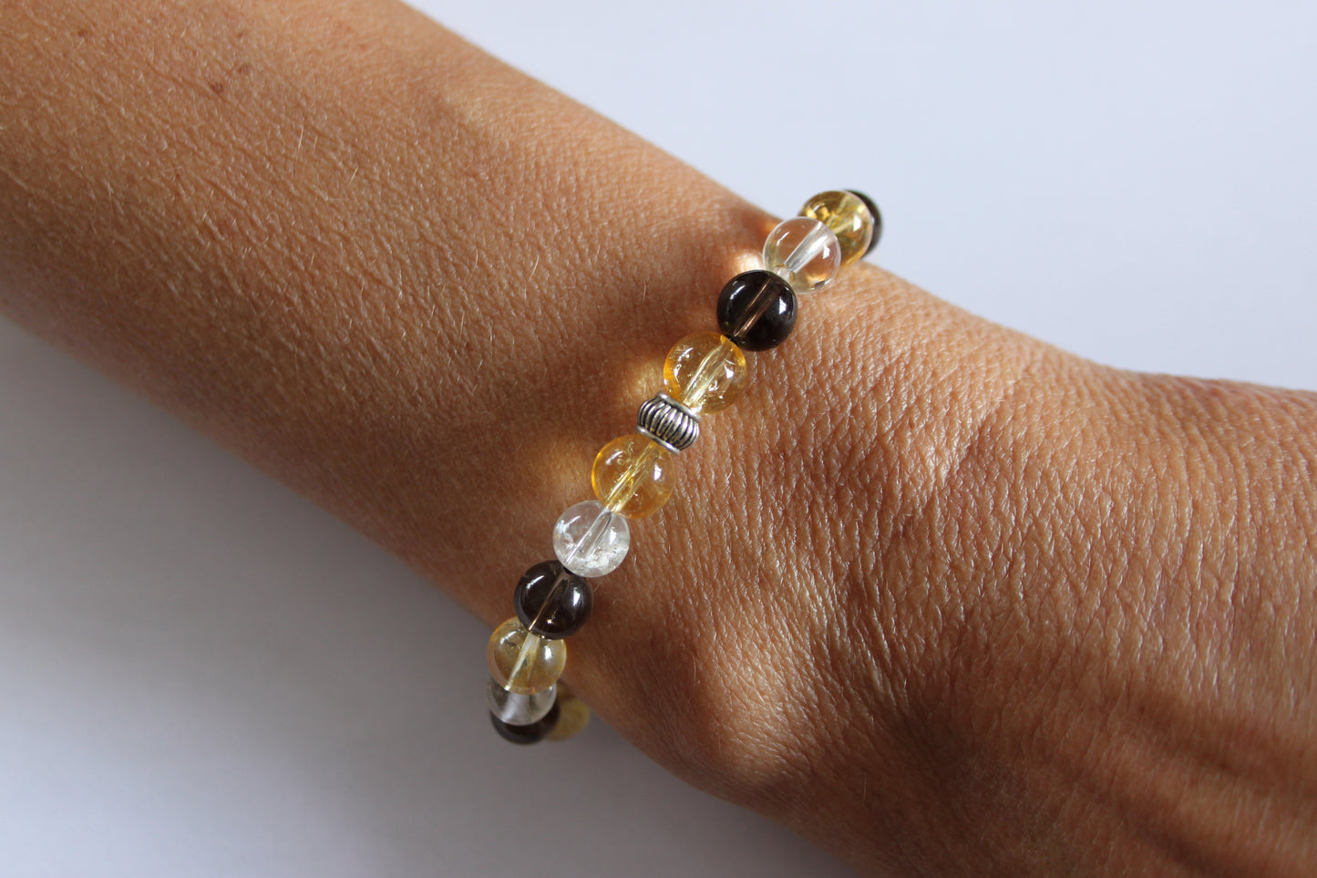 Master Crystal Bracelet - Smoky Quartz, Clear Quartz, Citrine