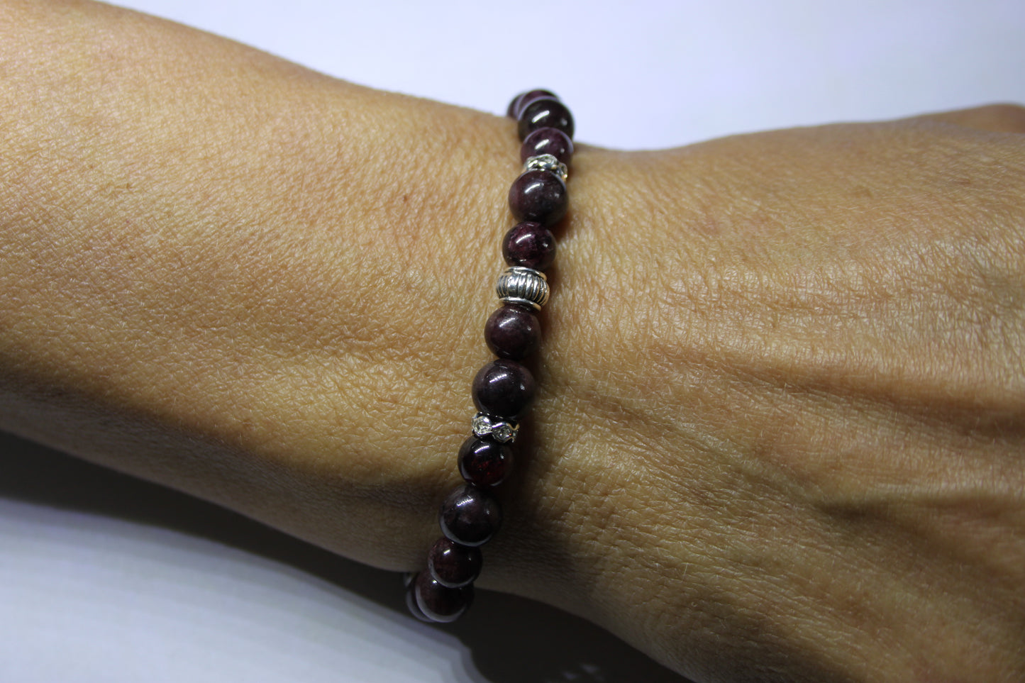 Garnet Crystal Bracelet