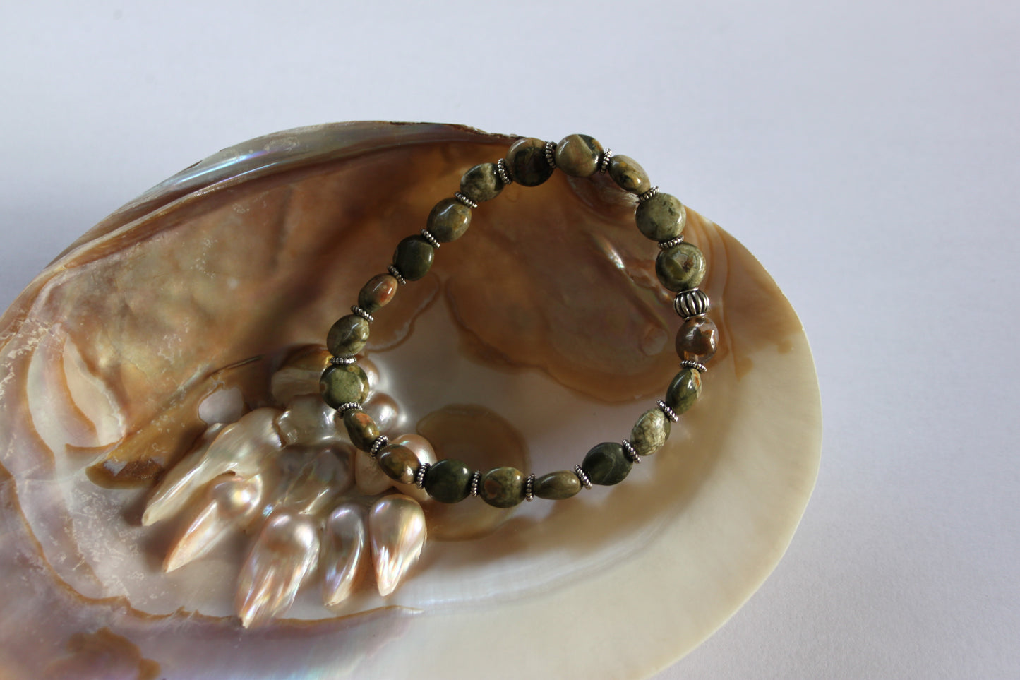 Rainforest Jasper Crystal Bracelet