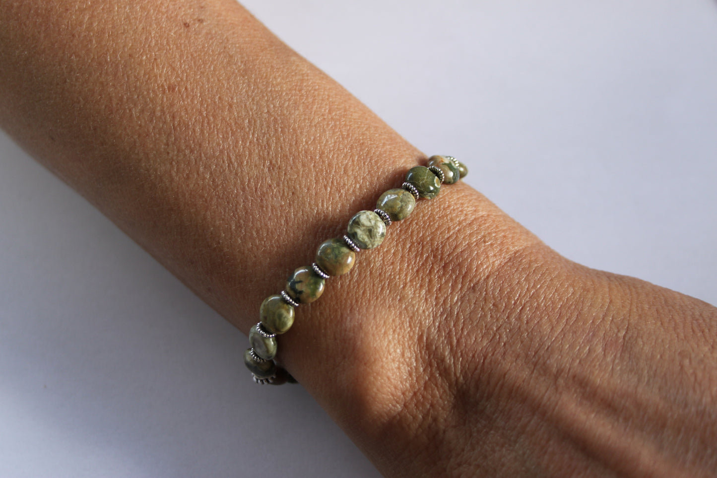 Rainforest Jasper Crystal Bracelet