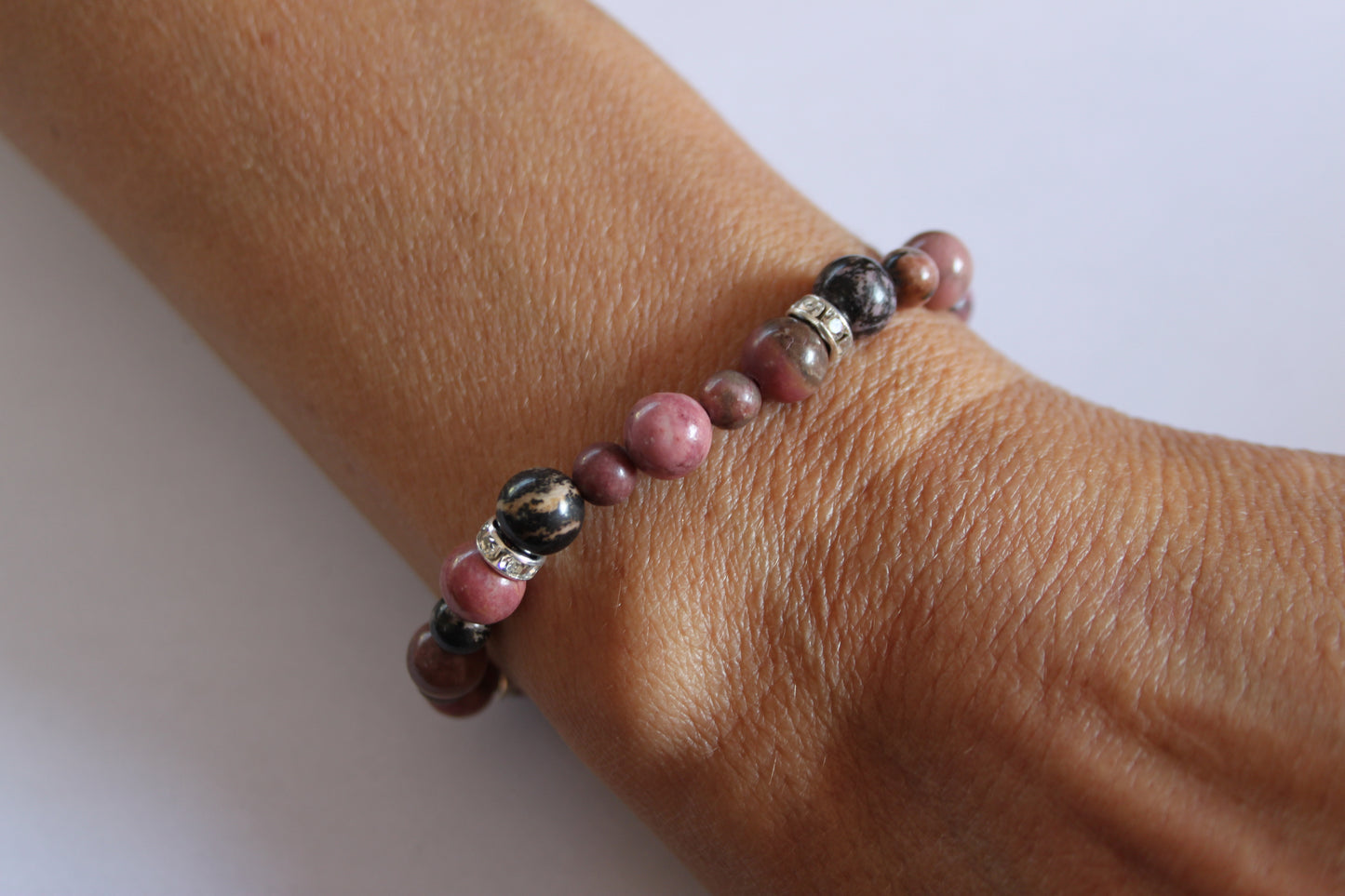 Rhodonite Crystal Bracelet