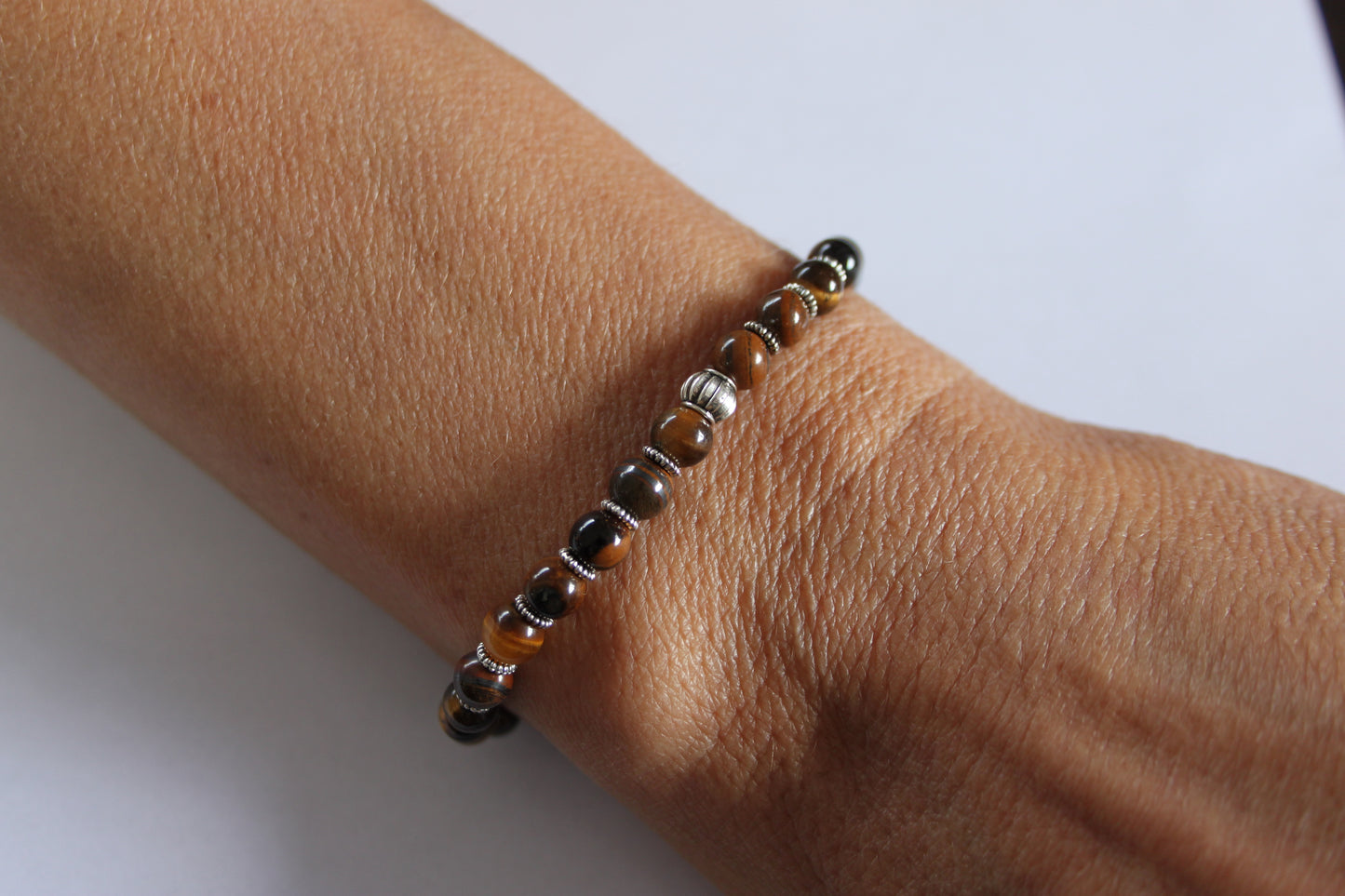 Gold Tigers Eye Crystal Bracelet