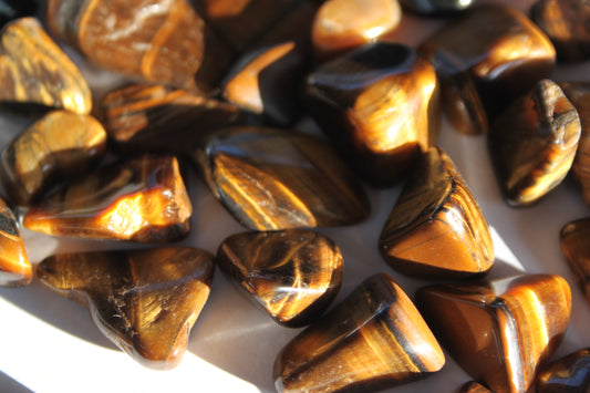 Tigers Eye Gold Tumbled