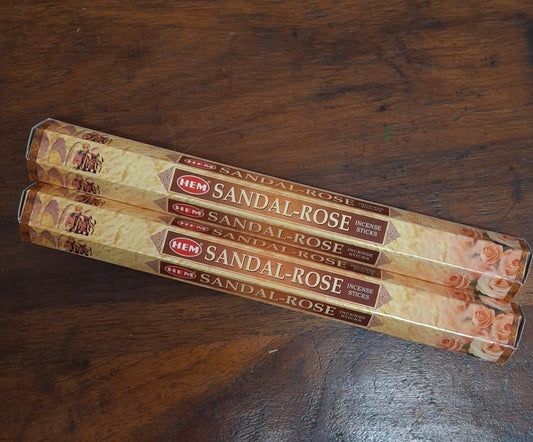 HEM Sandal Rose incense sticks – natural incense for meditation, relaxation, and creating a calming, serene space.