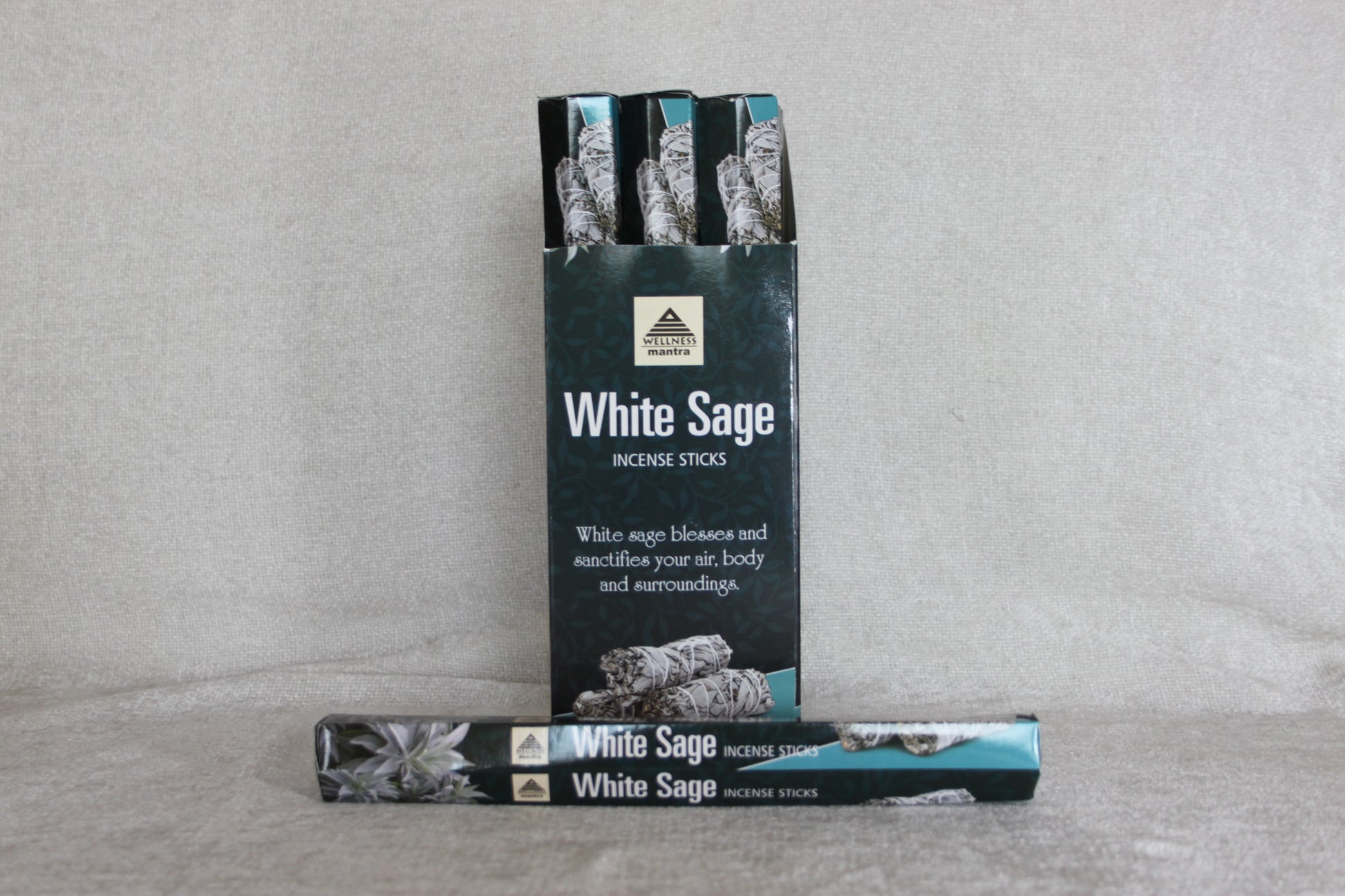 White Sage incense sticks – natural cleansing incense for purification, protection, and spiritual clarity.