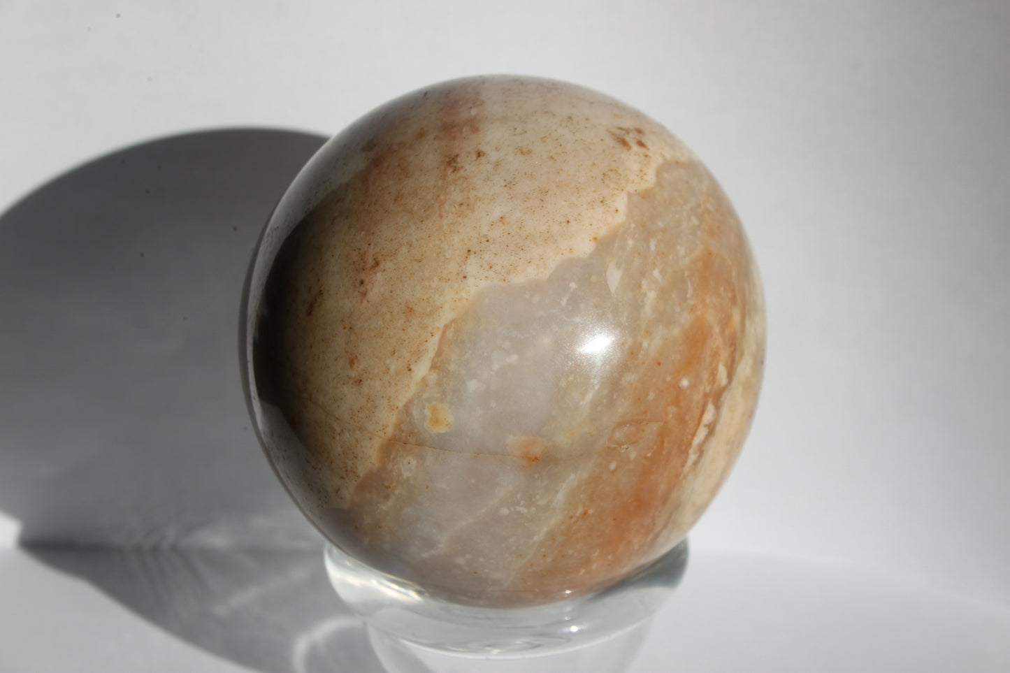 Moonstone Peach Sphere