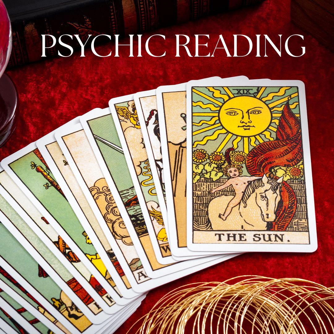 Tarot card and psychic reading session with practitioner using intuitive tools to offer spiritual guidance, clarity, and personalized insight—available online and in-person in Benoni and Cape Town.