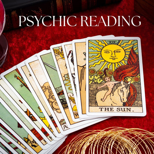 Tarot card and psychic reading session with practitioner using intuitive tools to offer spiritual guidance, clarity, and personalized insight—available online and in-person in Benoni and Cape Town.