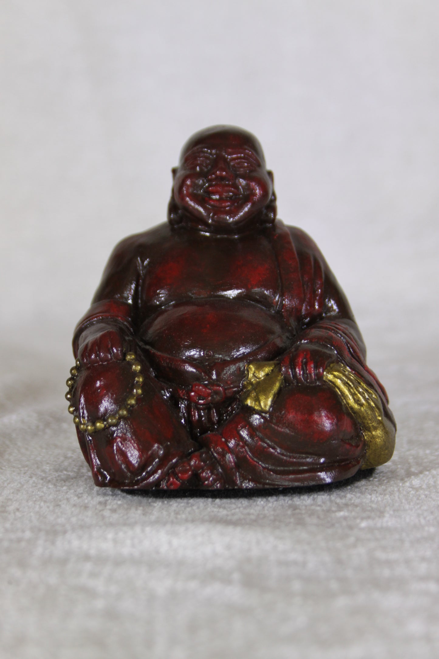 Laughing Buddha Red and Gold