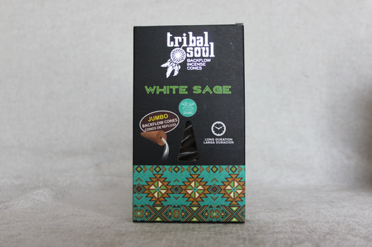 Tribal Soul White Sage Jumbo Backflow Incense Cones