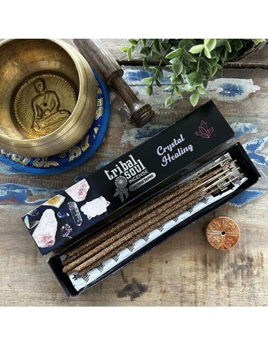 Tribal Soul Crystal Healing incense sticks – crystal-infused incense for meditation, spiritual healing, and sacred spaces.