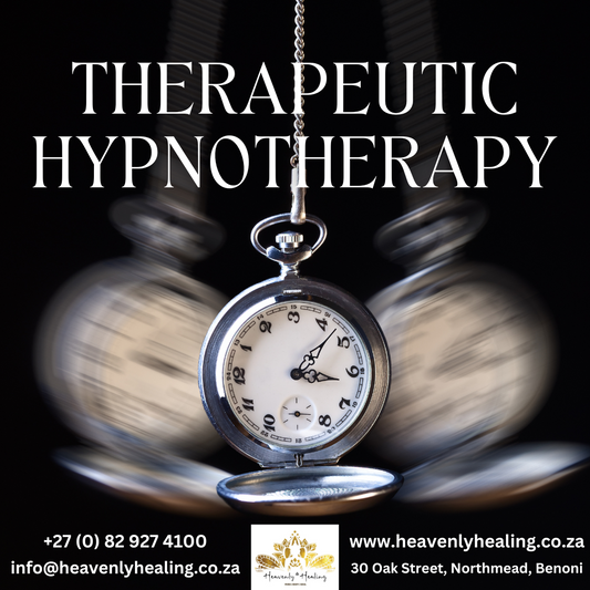 Therapeutic hypnotherapy session with certified practitioner guiding client through deep relaxation and subconscious healing for stress relief, personal growth, and emotional transformation.