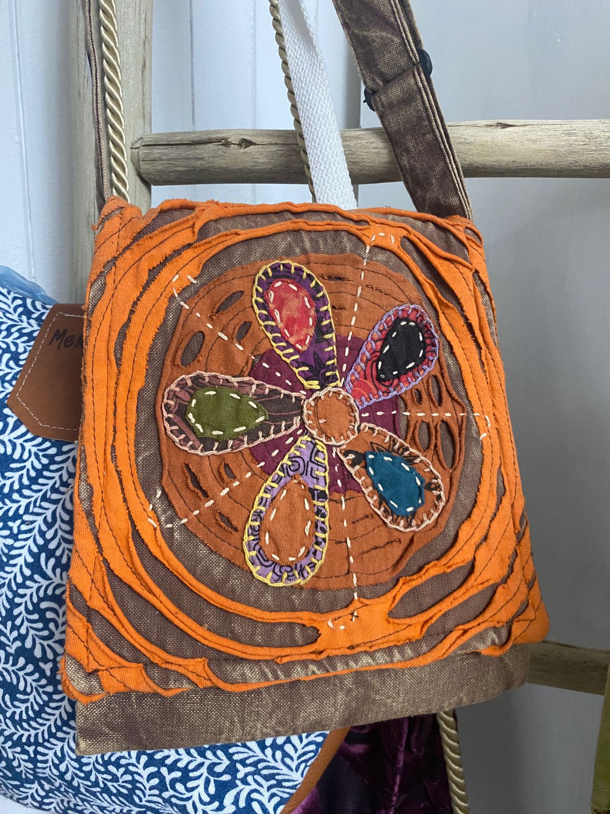 Orange flower bag