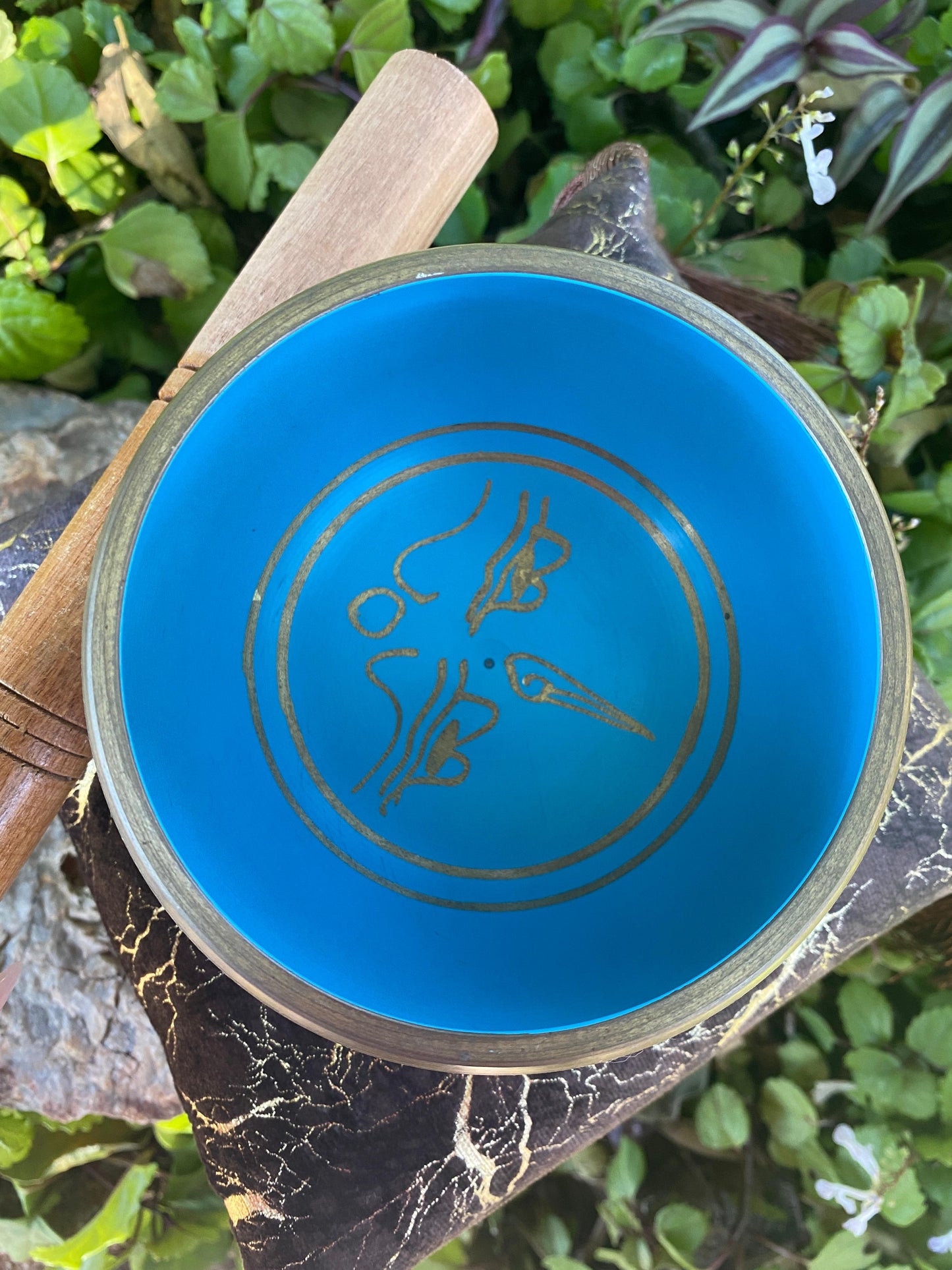 Buddha's Eyes Brass Tibetan Singing Bowl