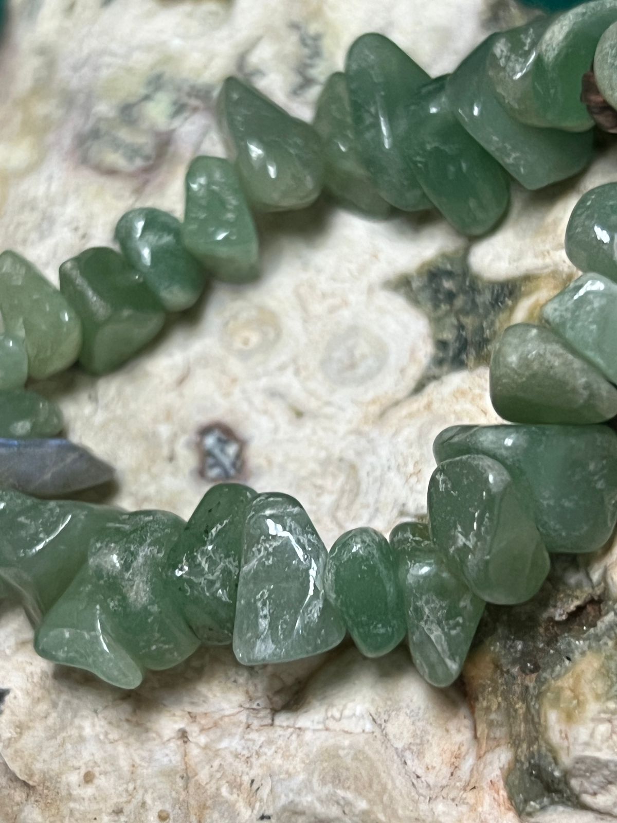 Green Aventurine Crystal Chip Bracelet