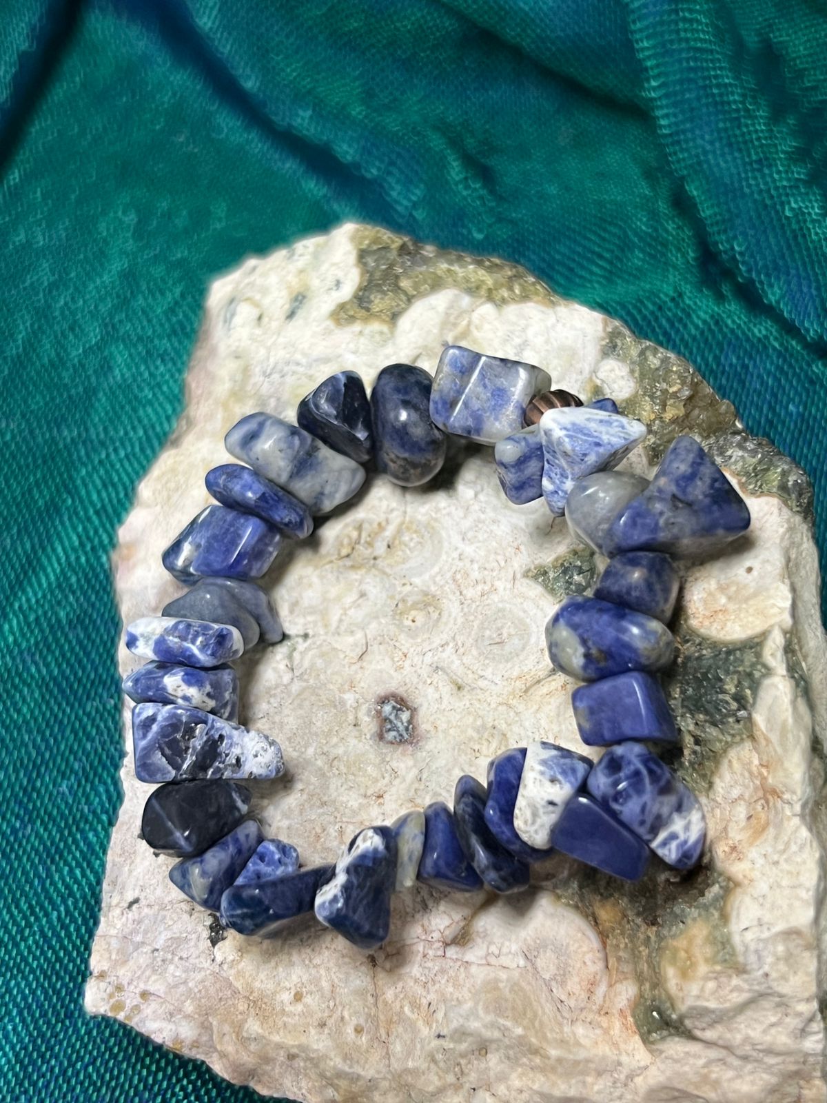 Sodalite Crystal Chip Bracelet