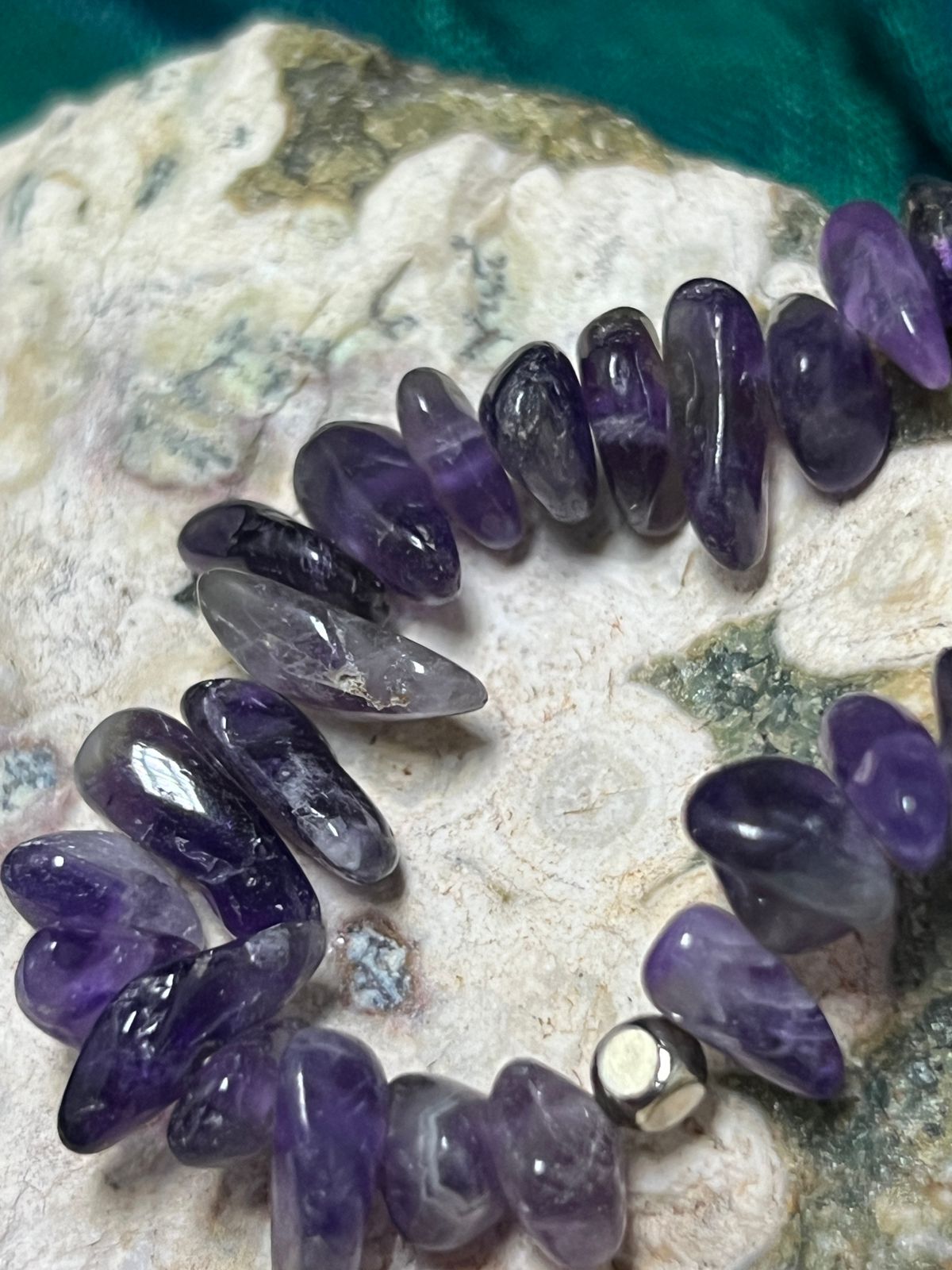 Amethyst Crystal Chip Bracelet