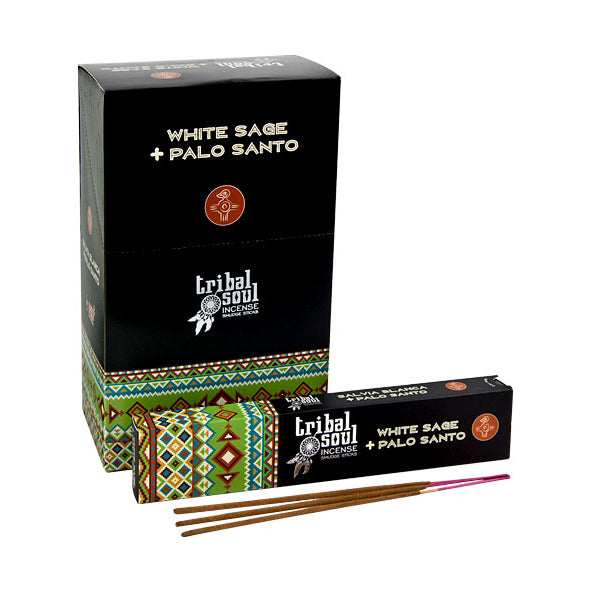 White Sage and Palo Santo incense sticks – sacred incense for purification, meditation, and spiritual protection.