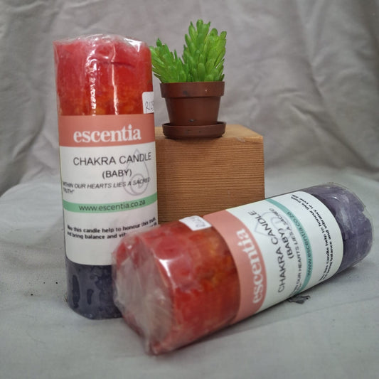 Colourful chakra candles for energy alignment and mindfulness