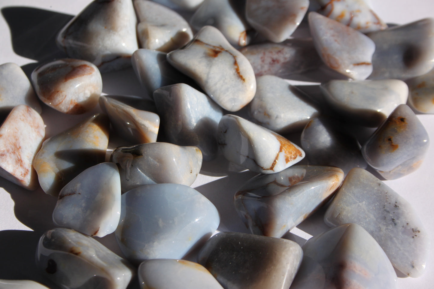 Chalcedony Blue Tumbled