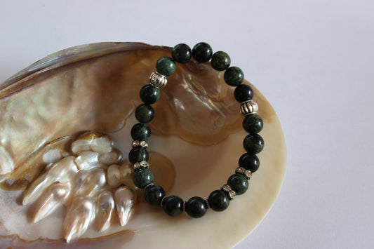 Kambaba Jasper Crystal Bracelet