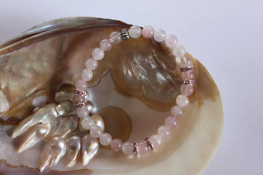 Pink Opal Crystal Bracelet