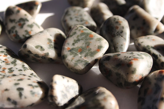 Jasper Dalmation Tumbled