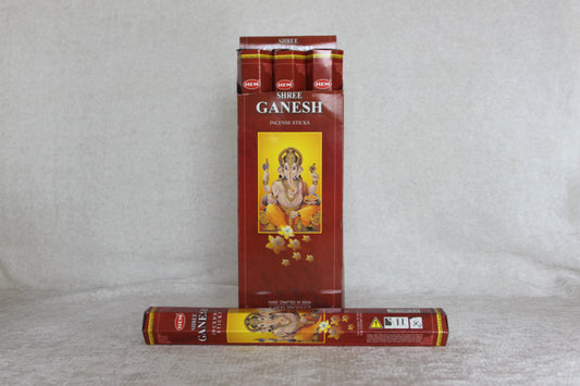 HEM Shree Ganesha incense sticks – incense for meditation, rituals, blessings, and removing obstacles.