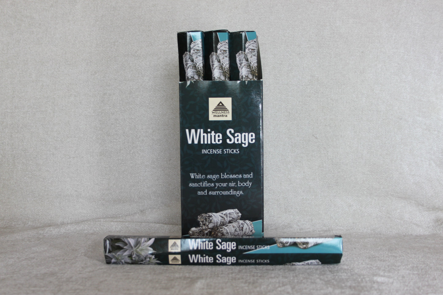 White Sage incense sticks – natural cleansing incense for purification, protection, and spiritual clarity.