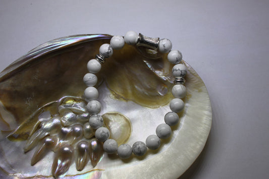 Howlite Crystal Bracelet