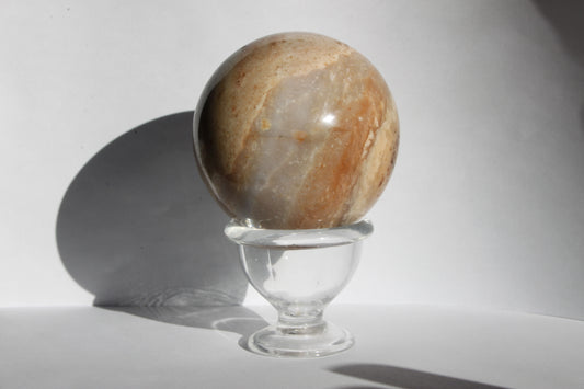 Moonstone Peach Sphere