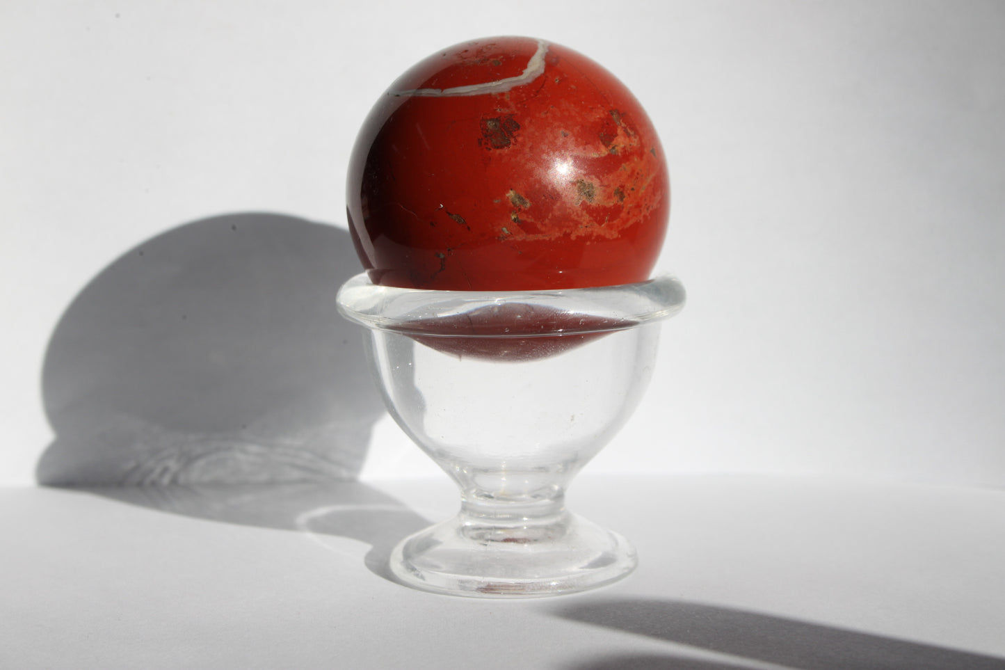 Jasper Red Striped Sphere