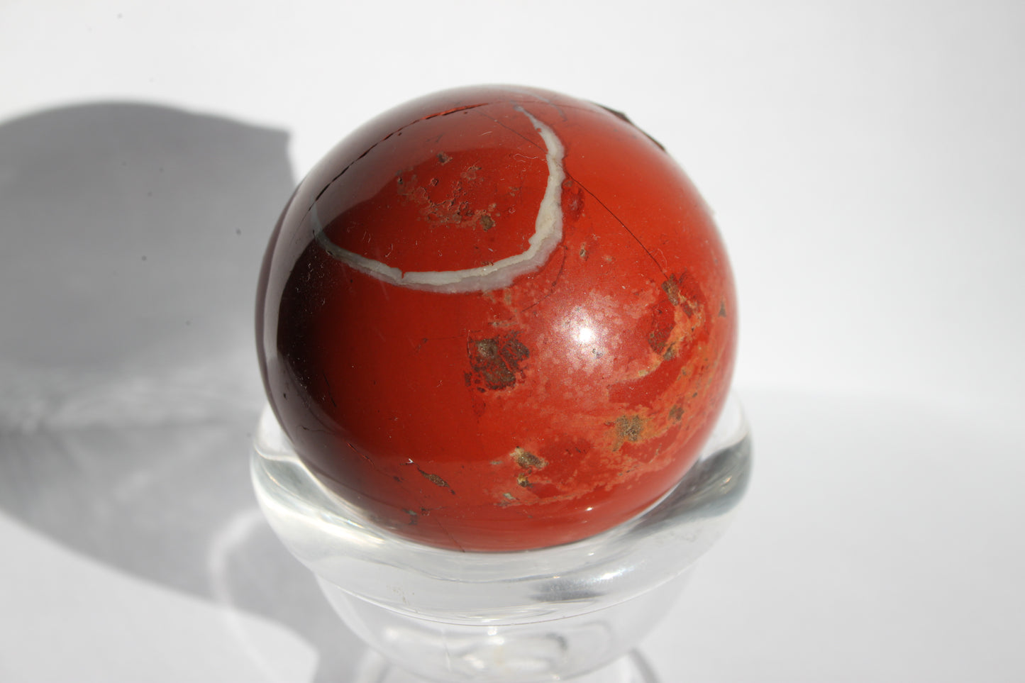 Jasper Red Striped Sphere