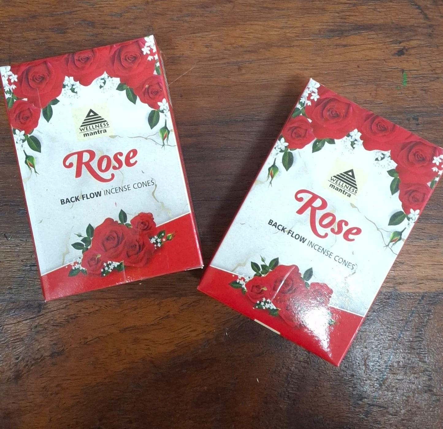 Rose backflow incense cones – Wellness Mantra Wellness natural incense for meditation, self-care, and creating a loving, calming space