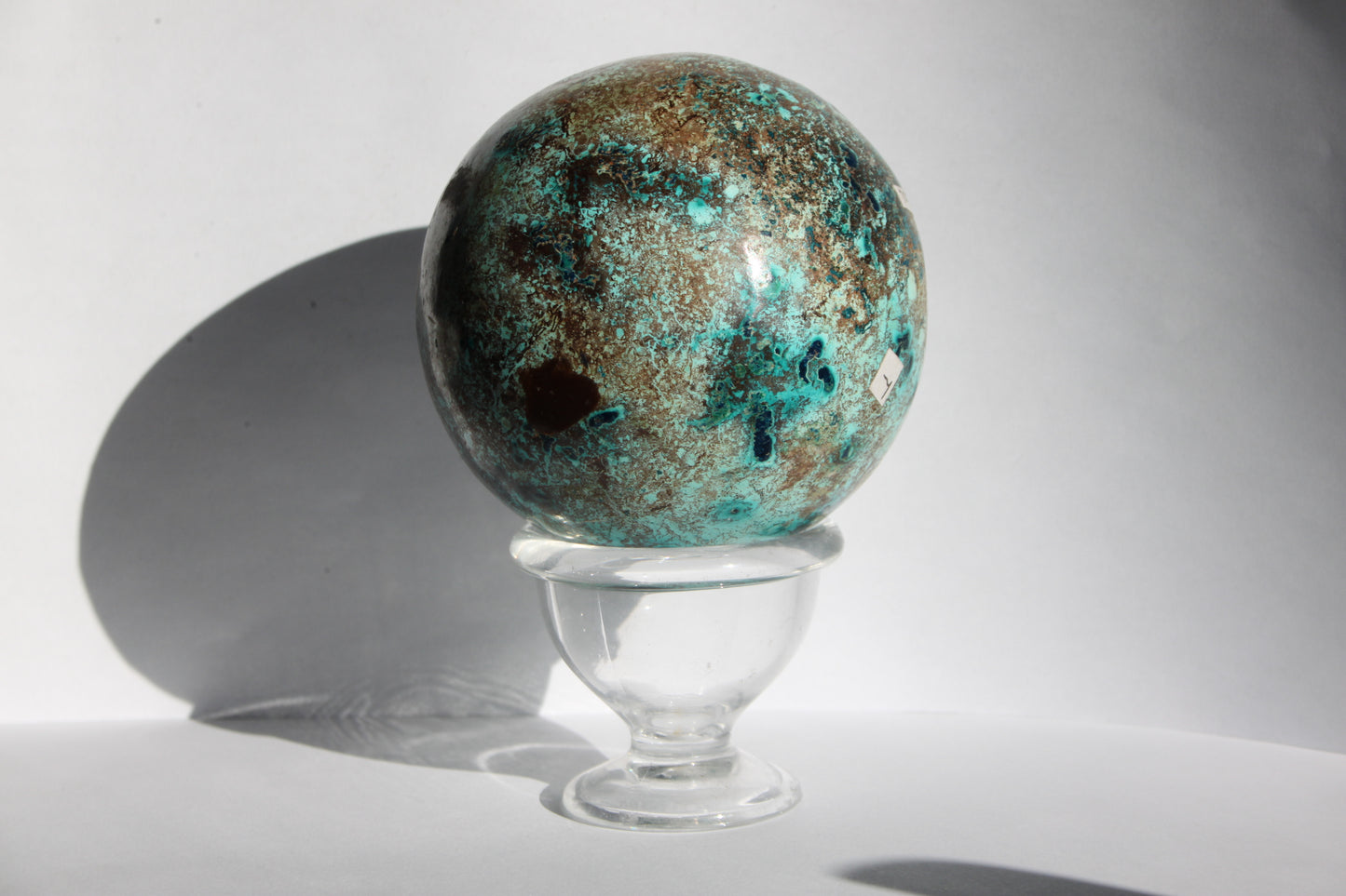 Shattukite With Chrysocolla Sphere