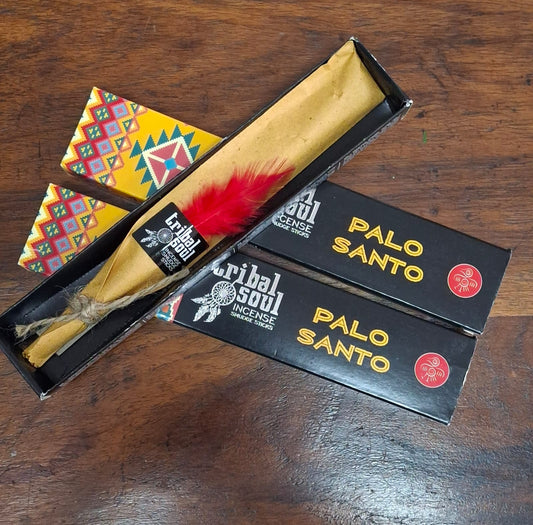 Tribal Soul Palo Santo Incense Sticks – incense for purification, meditation, energy cleansing, and spiritual renewal.