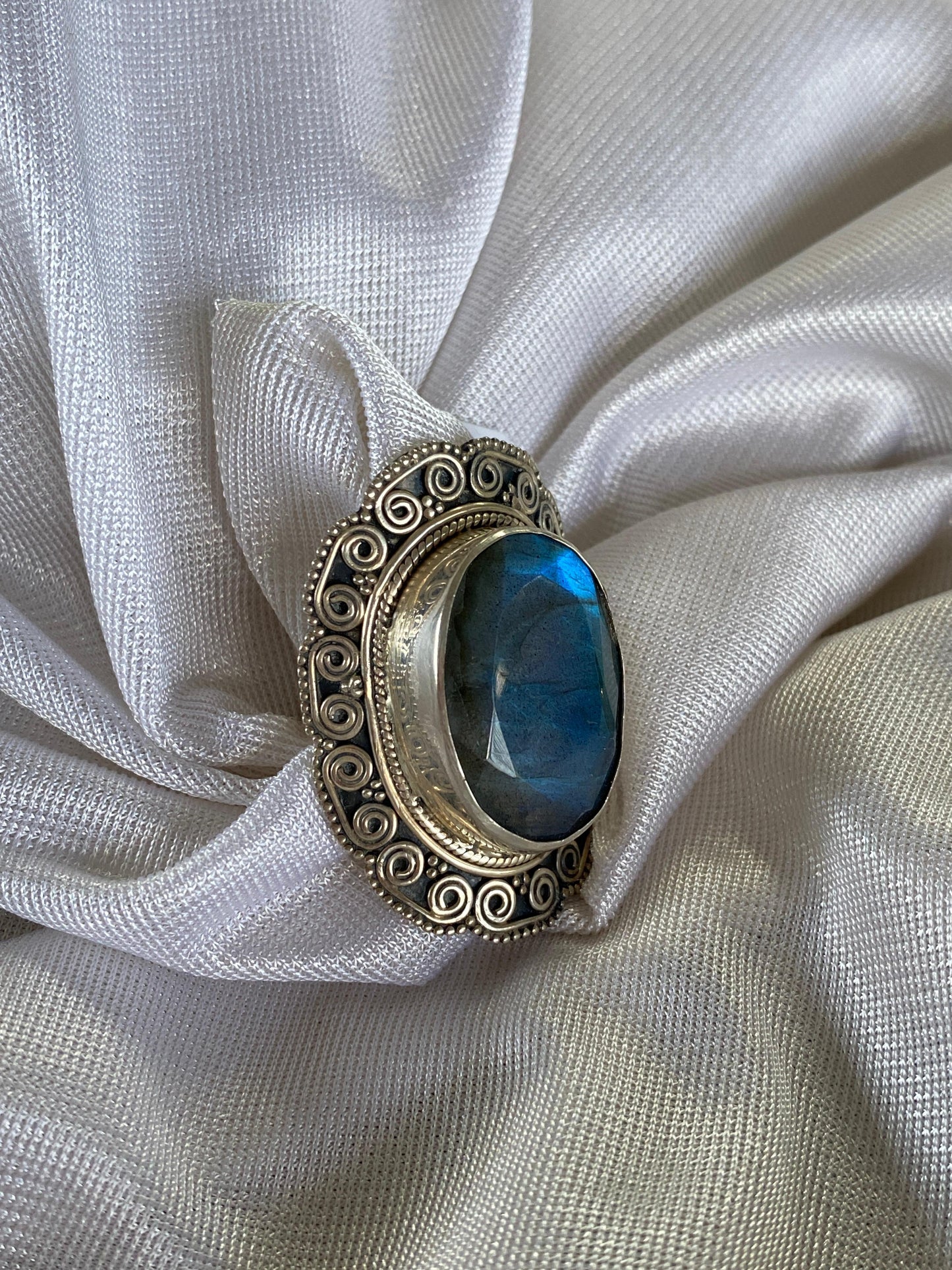 Labradorite Sterling Silver Ring