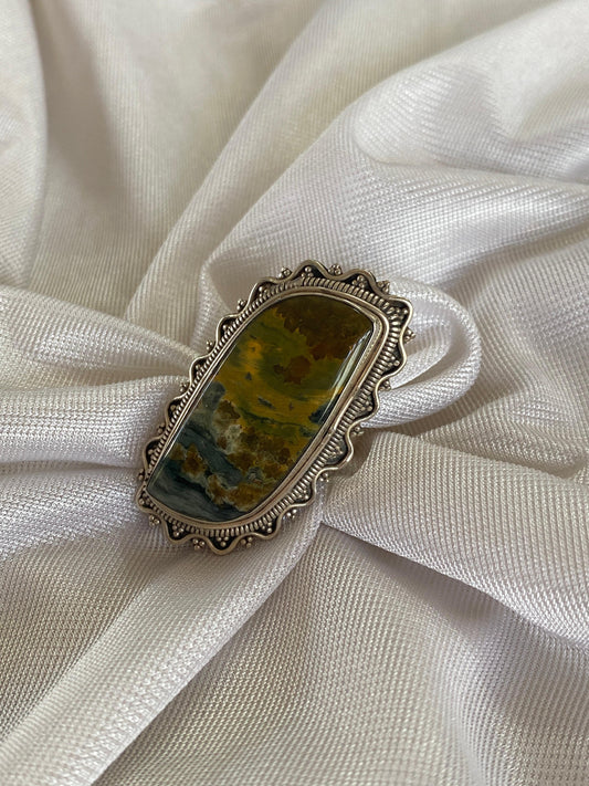 Jasper Sterling Silver Ring