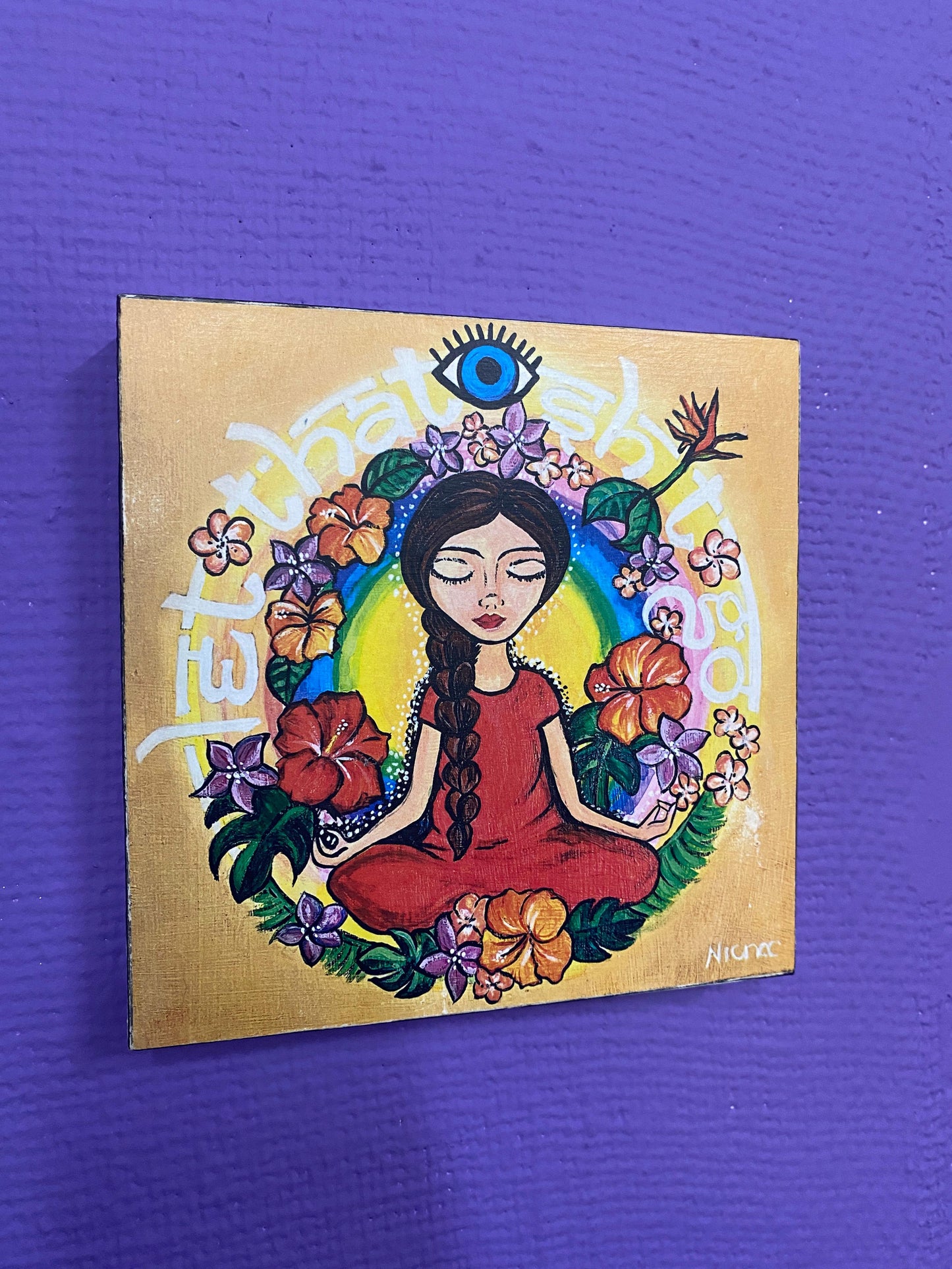 Hand-painted Spiritual Wall Plaques