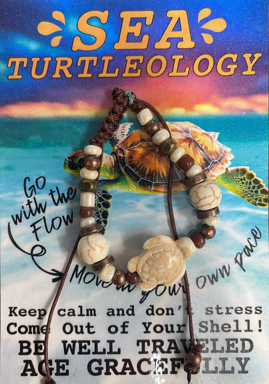 Sea Turtleology Slip Knot Bracelet