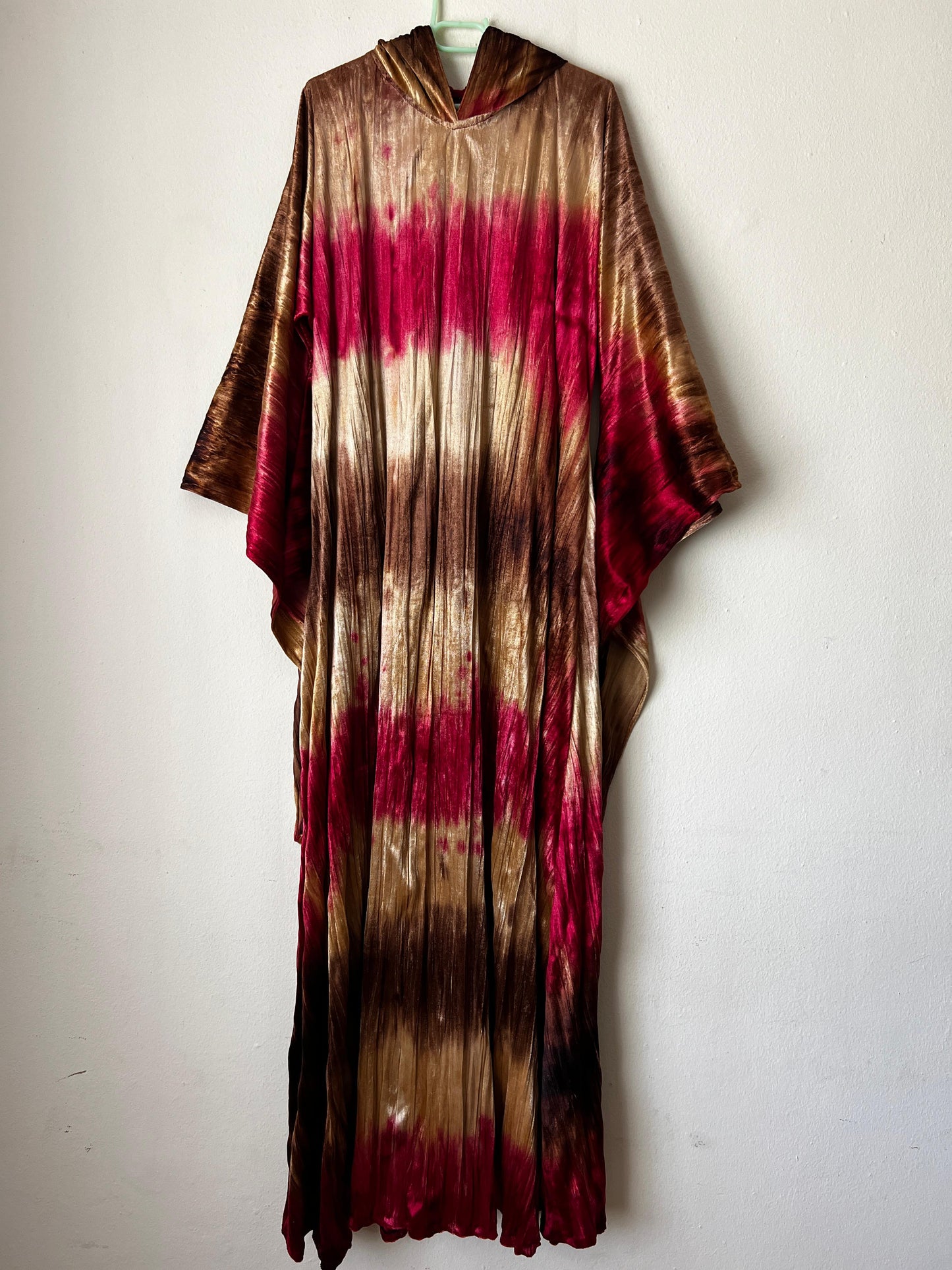 Ceremonial Robe - Velvet | Red, Brown & Cream