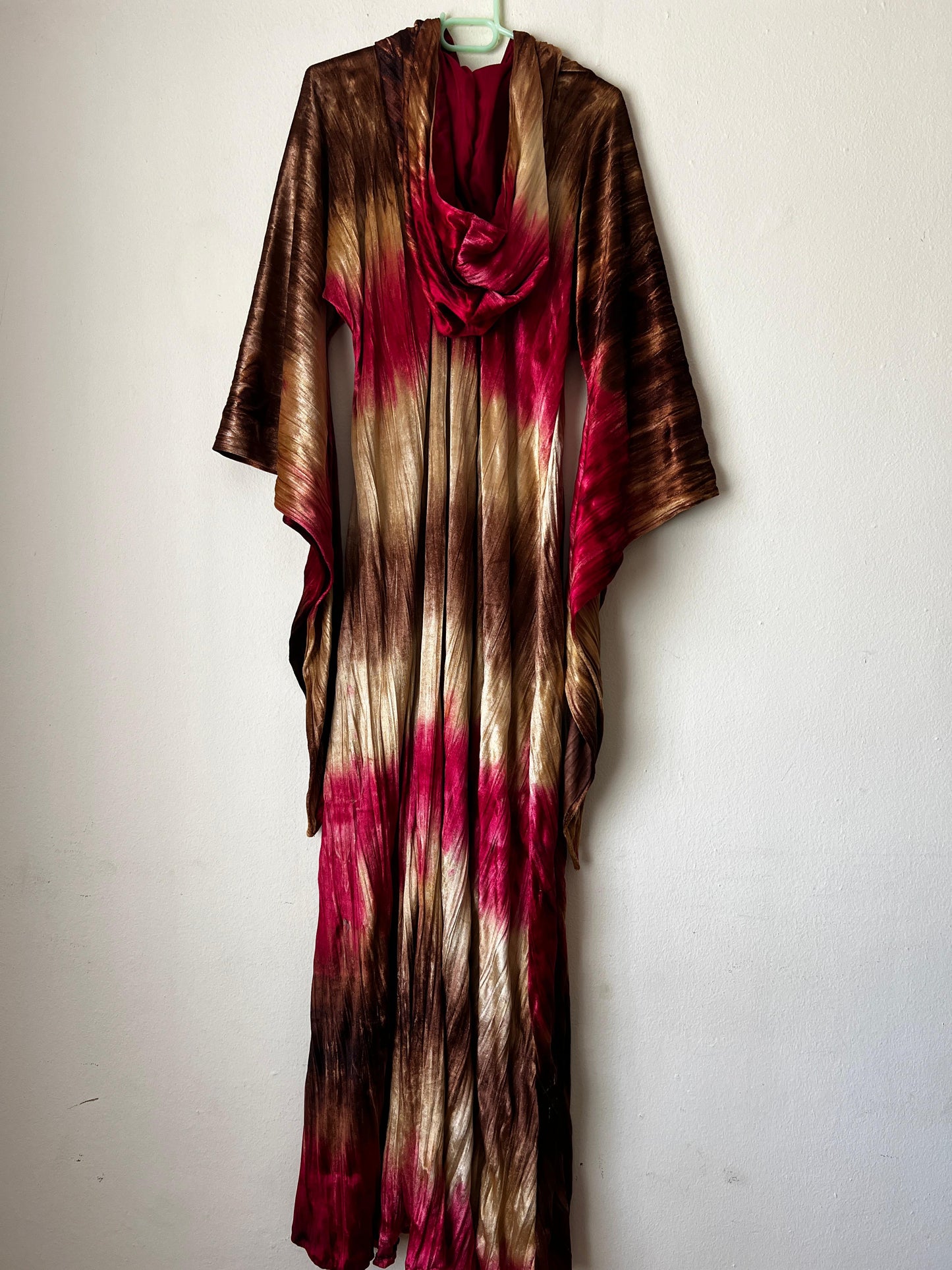 Ceremonial Robe - Velvet | Red, Brown & Cream