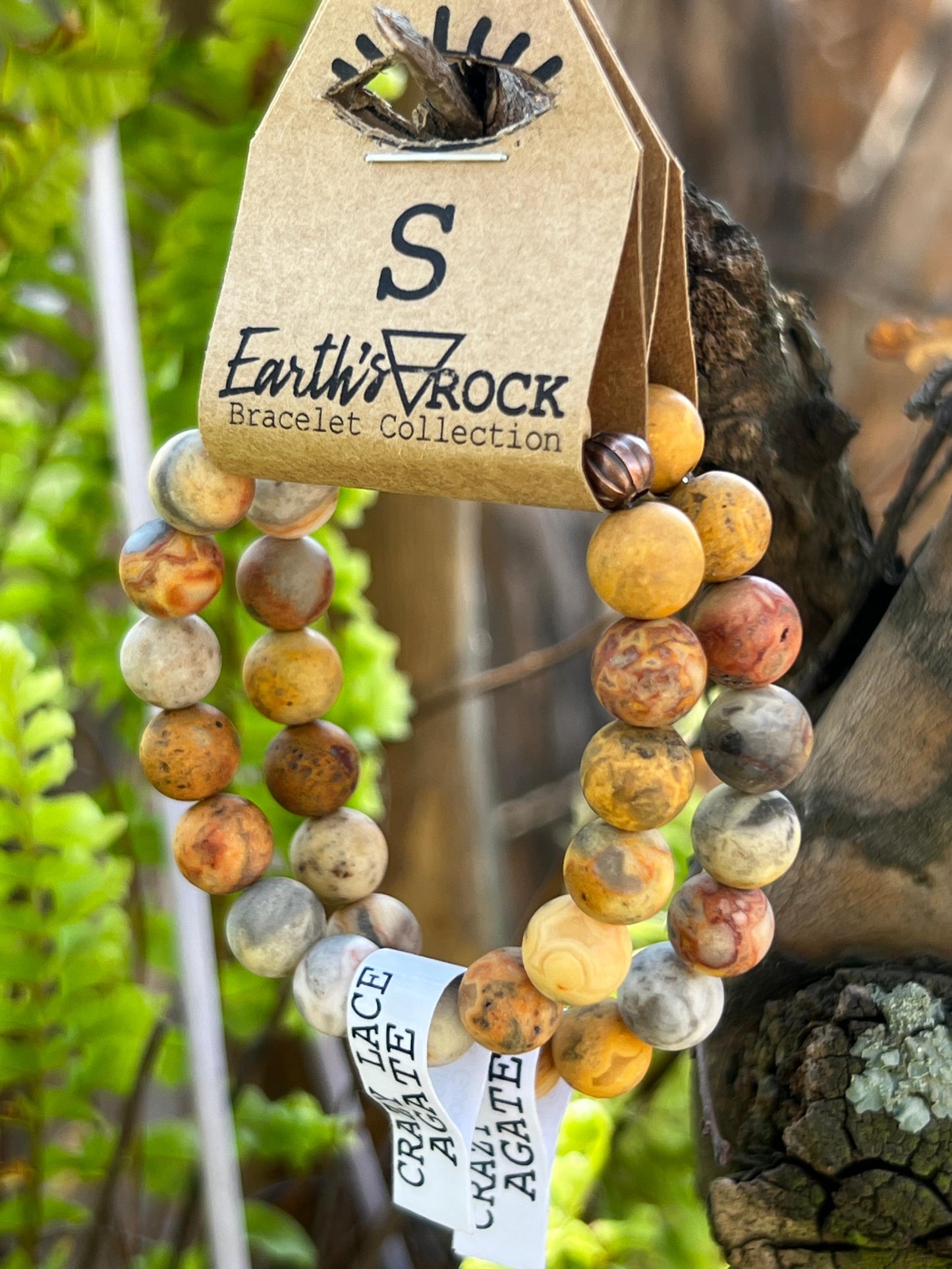 Earth's Rock Bracelet Range | Crazy Lace Agate